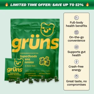 Gruns Superfood Gummies: Ingredients, Benefits, and Side Effects